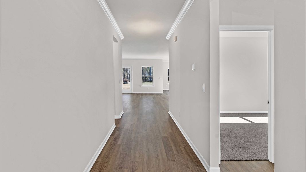Representative unfurnished interior of a home built from the Plan by D.R. Horton in Hedge Rose, Somerville (Image 11).