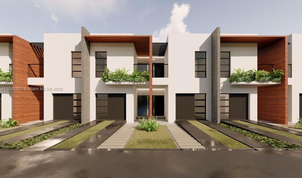 Front exterior of a new home in , Hollywood, FL, highlighting curb appeal (Image 4).