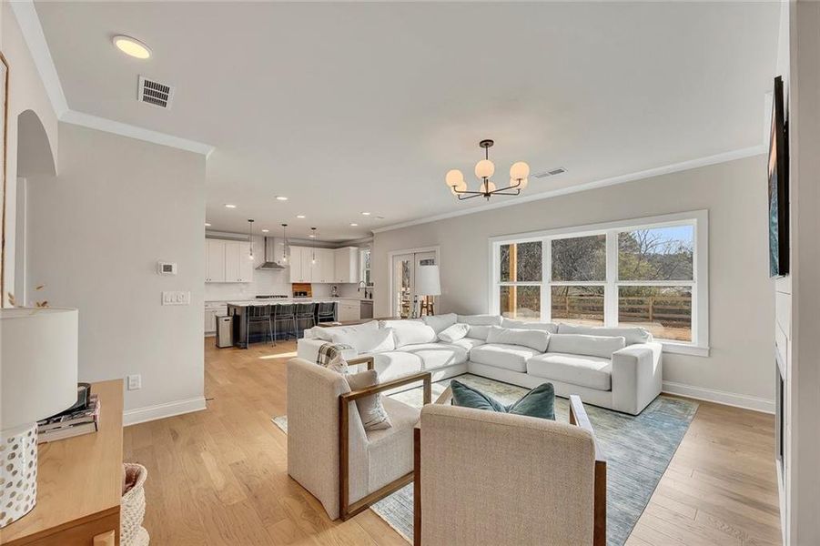 Furnished interior view inside a new home in , Marietta (Image 12).