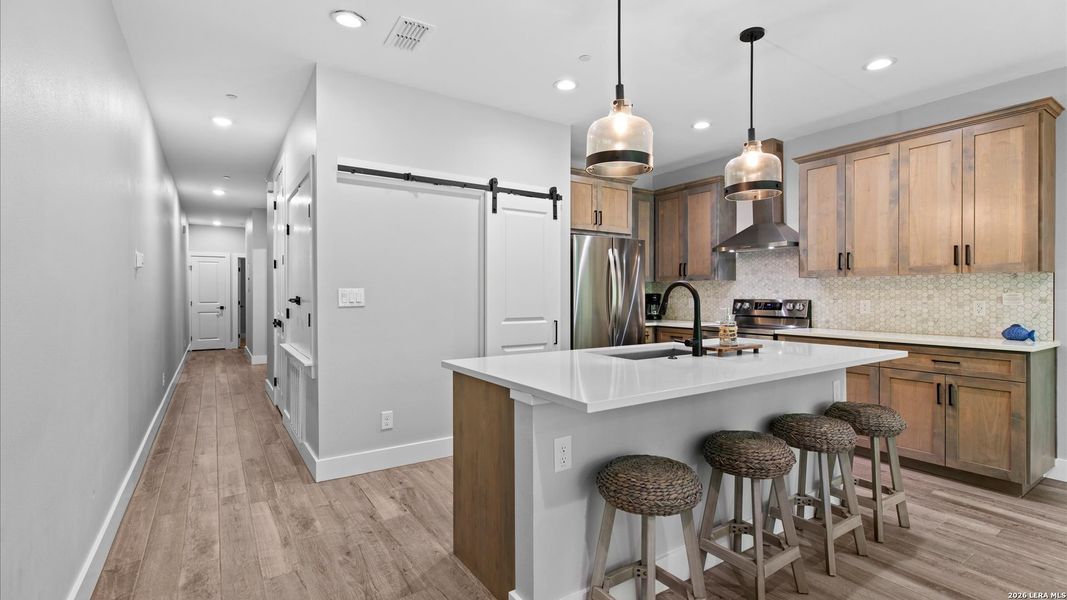 Furnished interior view inside a new home in , New Braunfels (Image 11).