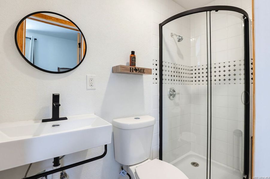 Furnished interior view inside a new home in , Lakehills (Image 16).