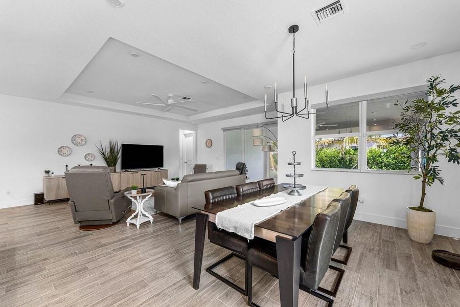 Furnished interior view inside a new home in Tradition - Telaro, Port St. Lucie (Image 8). Furnished interior view inside a new home in Tradition - Telaro, Port St. Lucie (Image 8).