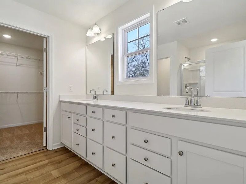 Furnished interior view inside a new home in Providence Station at Trolley Run, Aiken (Image 11).