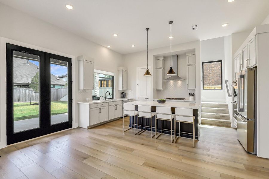 Furnished interior view inside a new home in Bridgeland 45', 50', 70', Cypress (Image 12). Furnished interior view inside a new home in Bridgeland 45', 50', 70', Cypress (Image 12).