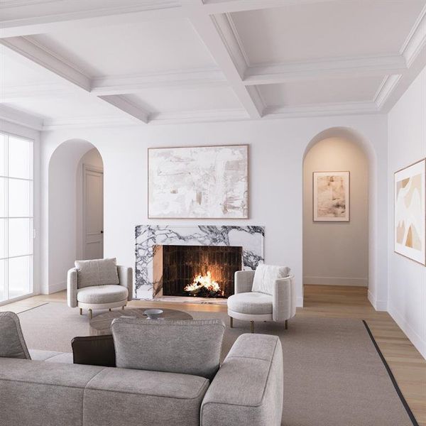 Furnished interior view inside a new home in , Dallas (Image 7).