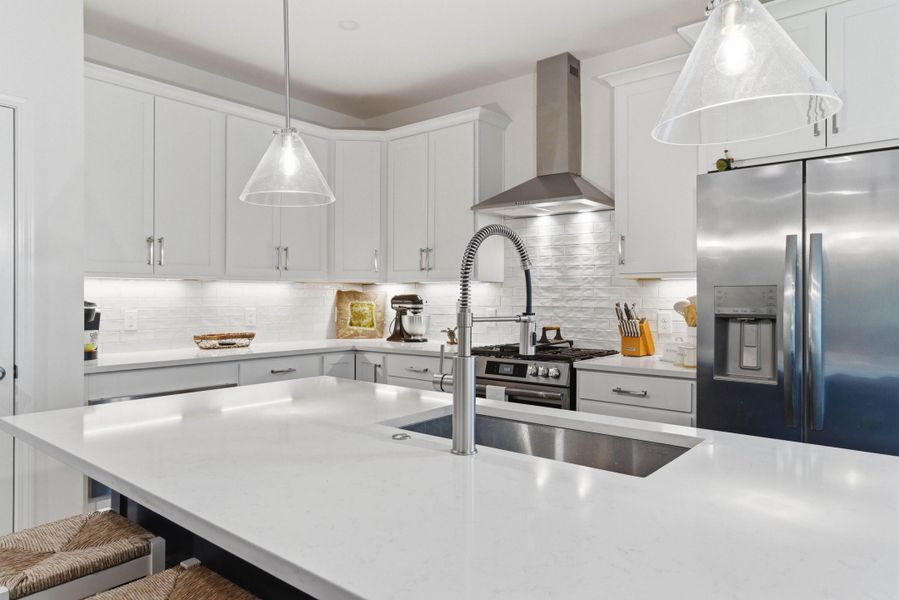 Furnished interior view inside a new home in , Santee (Image 13).