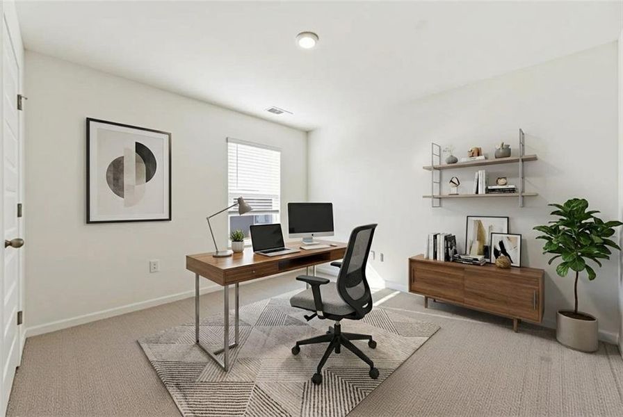 Furnished interior view inside a new home in Brooks Village, Dacula (Image 20).