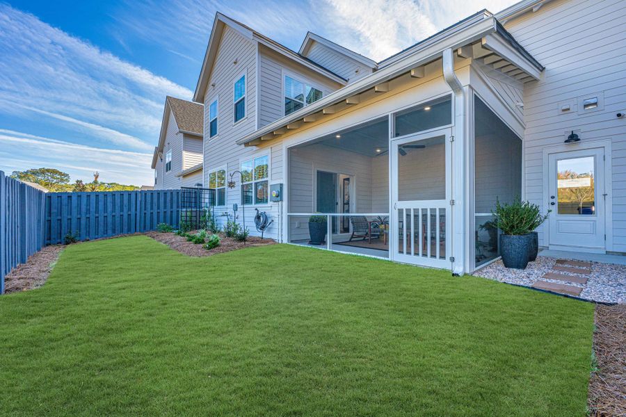 Exterior details and patio area of a home in Hayes Park, Johns Island (Image 28).