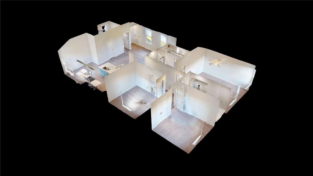 2D floor plan layout of this home in Santa Fe, Cleveland, TX (Image 3).