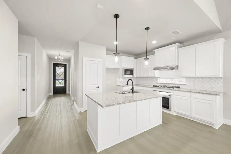 Furnished interior view inside a new home in Oaks of North Grove, Waxahachie (Image 5).