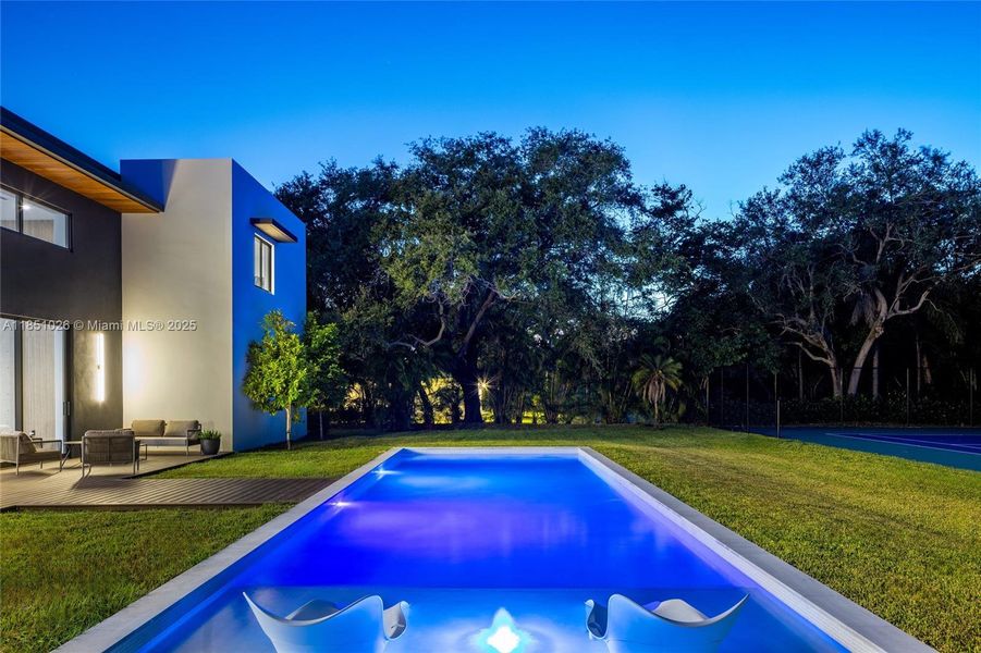 Front exterior of a new home in , Pinecrest, FL, highlighting curb appeal (Image 35).