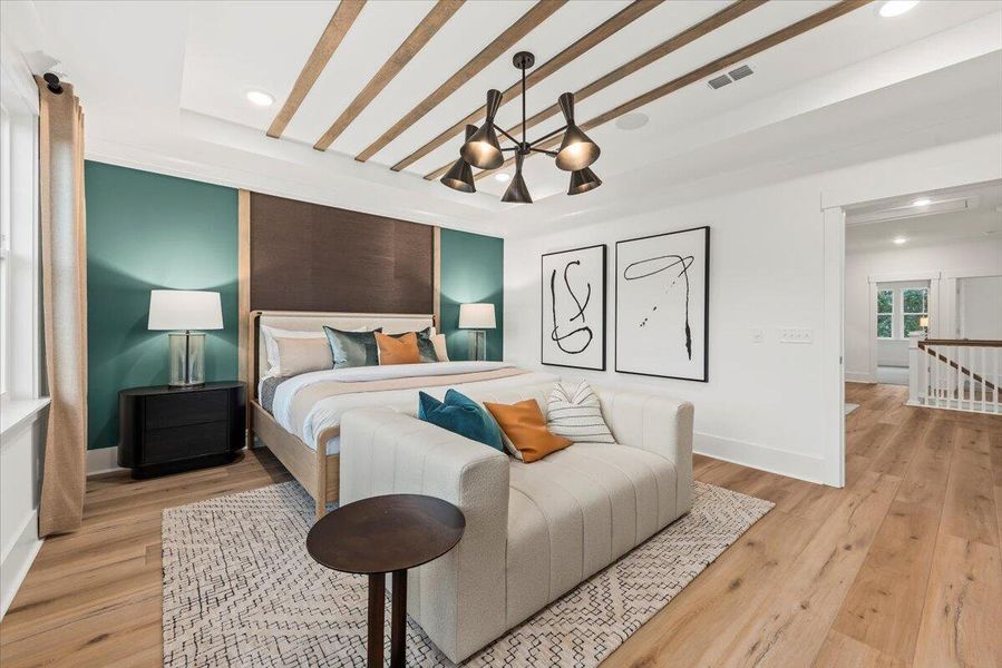 Furnished interior view inside a new home in Park's Edge at Carolina Bay, Charleston (Image 16).