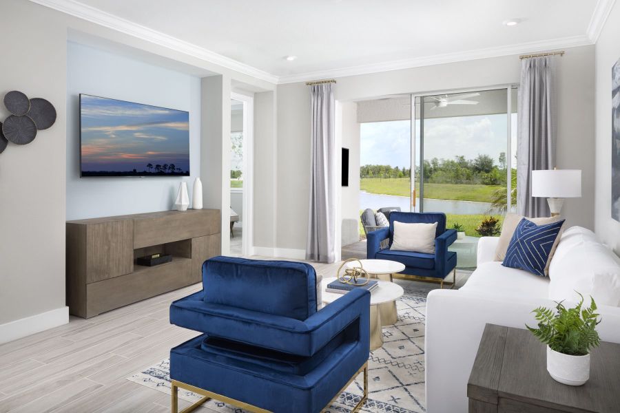 Representative furnished interior of a home built from the Pelican by Mattamy Homes in Wellen Park, Venice (Image 10).