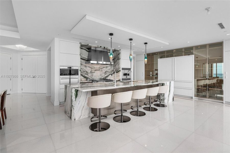 Furnished interior view inside a new home in , Sunny Isles Beach (Image 13). Furnished interior view inside a new home in , Sunny Isles Beach (Image 13).