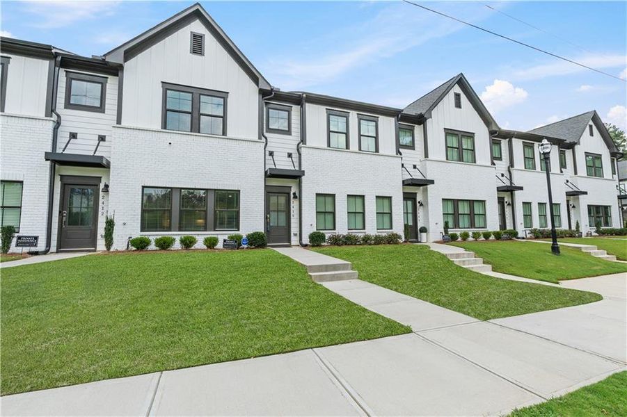 Front exterior of a new home in , Atlanta, GA, highlighting curb appeal (Image 2).