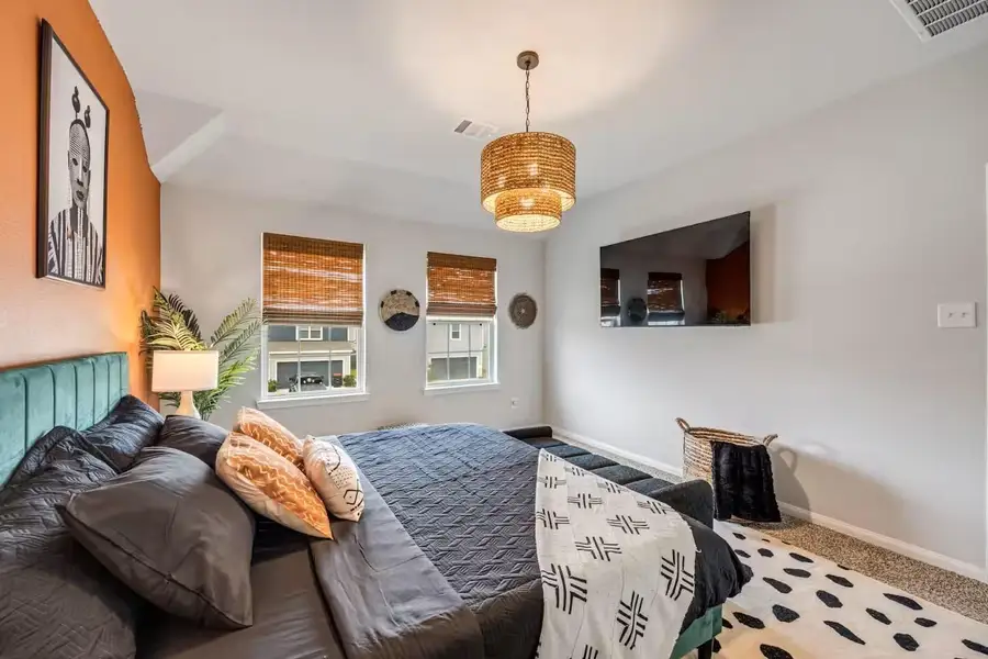 Furnished interior view inside a new home in Imperial Heights, Houston (Image 6). Furnished interior view inside a new home in Imperial Heights, Houston (Image 6).