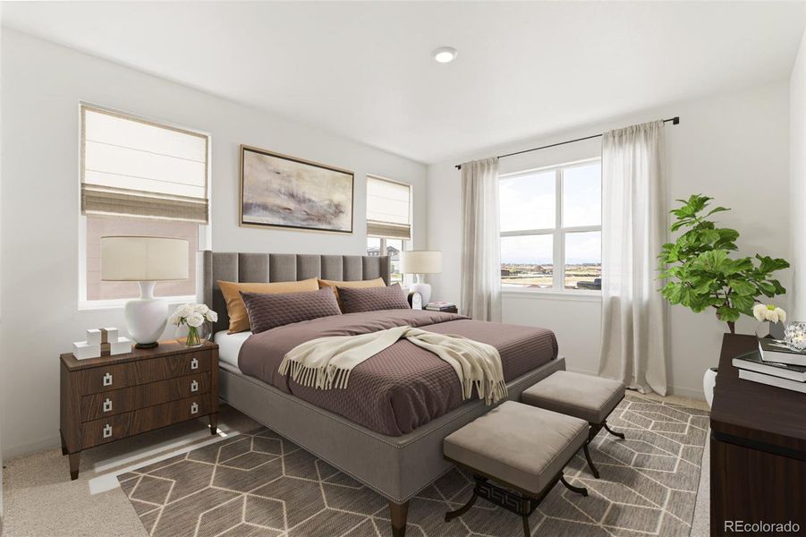 Furnished interior view inside a new home in Spring Valley Ranch, Elizabeth (Image 9).