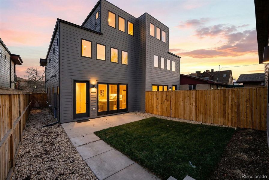 Exterior details and patio area of a home in , Denver (Image 27). Exterior details and patio area of a home in , Denver (Image 27).