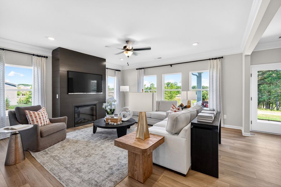 Furnished interior view inside a new home in Saddle Ridge, Calhoun (Image 9).