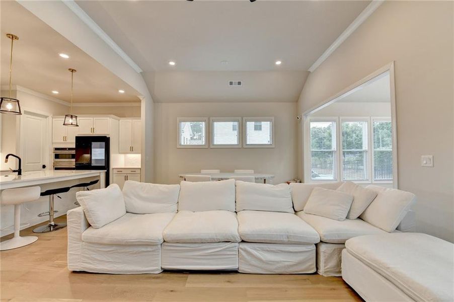 Furnished interior view inside a new home in Ellington Townhomes, Suwanee (Image 32).