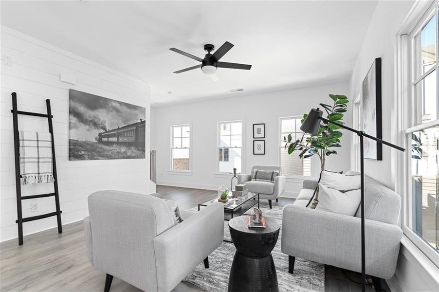 Furnished interior view inside a new home in Stillwood, Hapeville (Image 5). Furnished interior view inside a new home in Stillwood, Hapeville (Image 5).