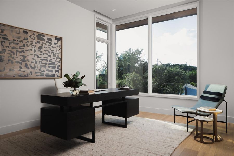 Furnished interior view inside a new home in , Austin (Image 4).