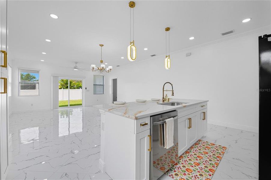 Furnished interior view inside a new home in , Tampa (Image 7).