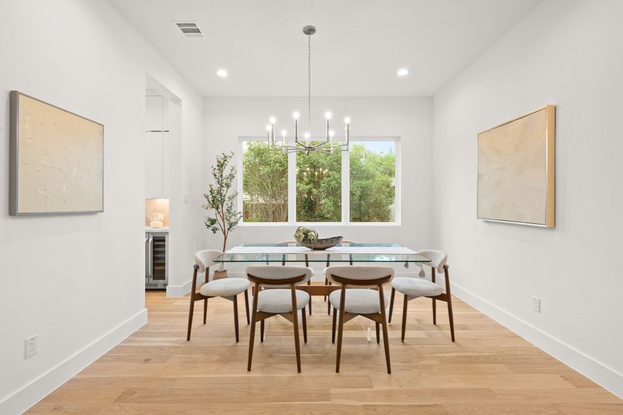 Furnished interior view inside a new home in , Dallas (Image 11).