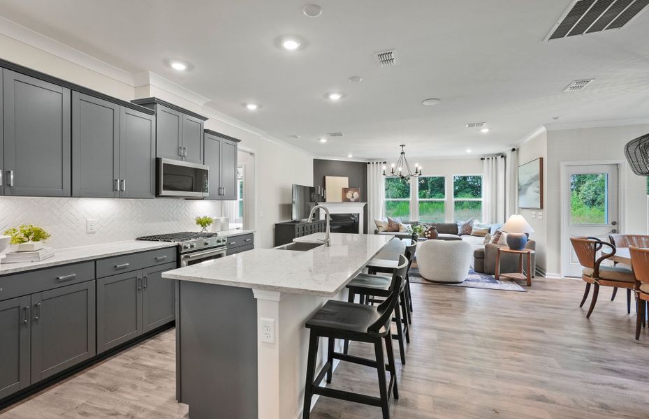 Beautiful Open Kitchen with an Island Beautiful Open Kitchen with an Island