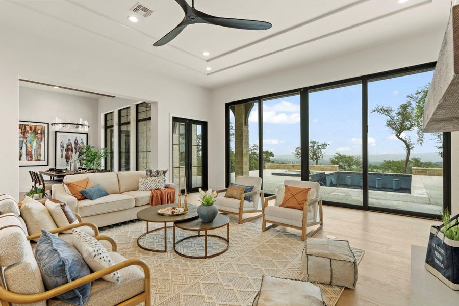 Furnished interior view inside a new home in , Dripping Springs (Image 15).