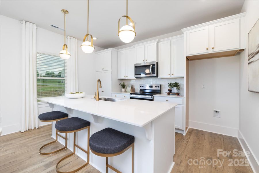 Furnished interior view inside a new home in , New London (Image 5).