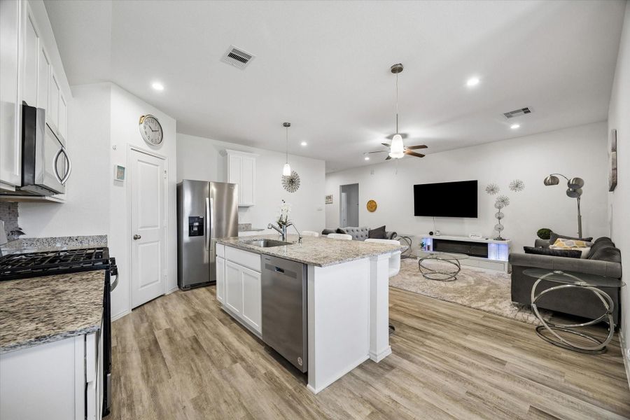 Furnished interior view inside a new home in Tamarron, Fulshear (Image 17).