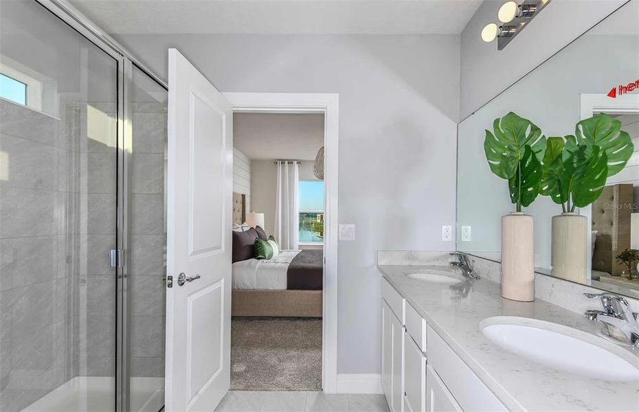 Furnished interior view inside a new home in Oakfield Lakes, Parrish (Image 8).
