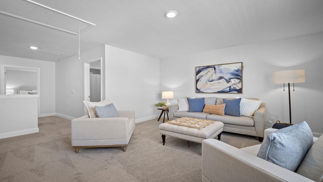 Representative furnished interior of a home built from the Manning by D.R. Horton in The Retreat at East Argent, Ridgeland (Image 24).
