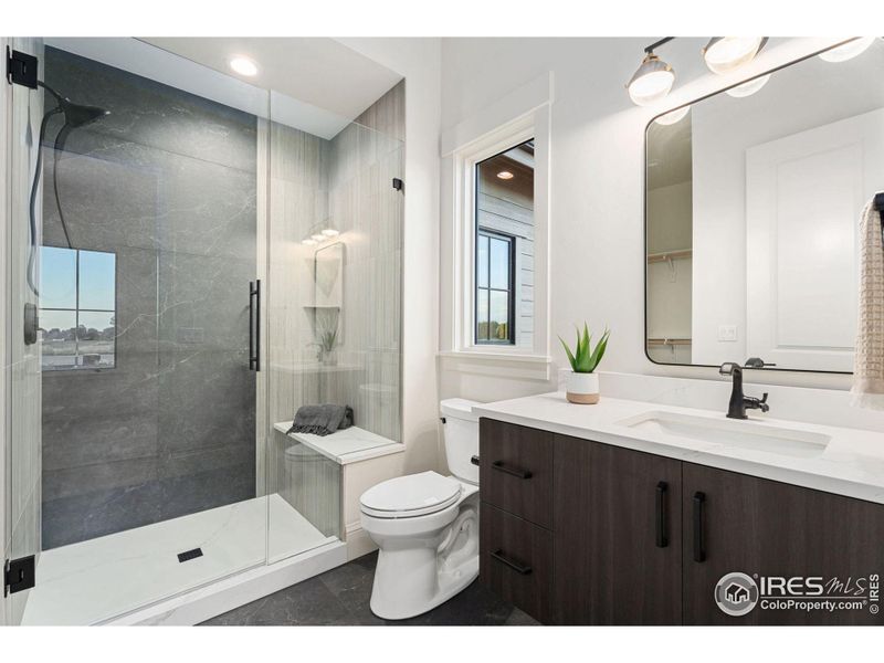 Guest Bedroom Ensuite. Including walk-in closet.