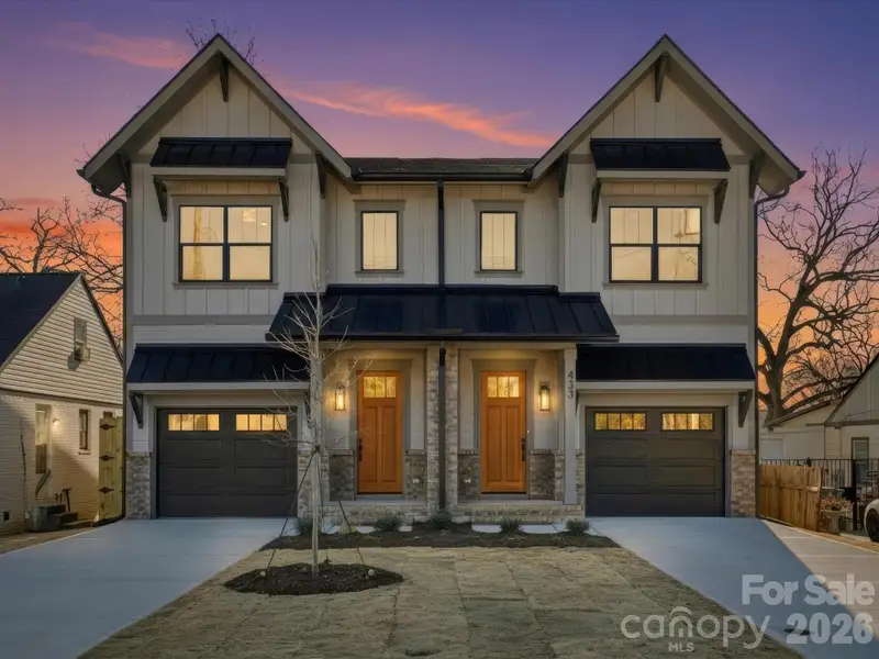 Front exterior of a new home in , Charlotte, NC, highlighting curb appeal (Image 2). Front exterior of a new home in , Charlotte, NC, highlighting curb appeal (Image 2).