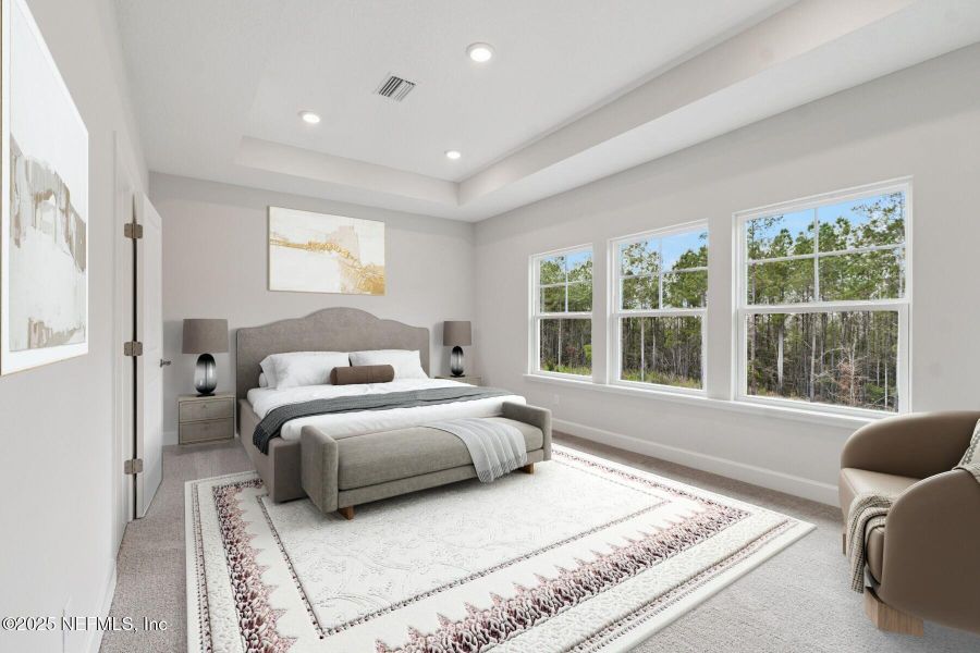 Furnished interior view inside a new home in Tributary 70', Yulee (Image 11).