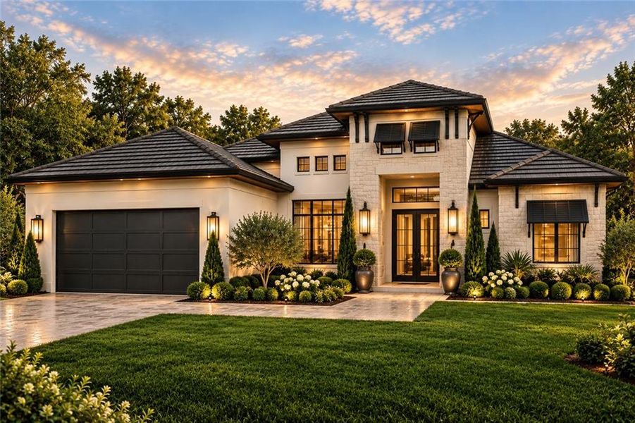 Front exterior of a new home in , Conyers, GA, highlighting curb appeal (Image 7).