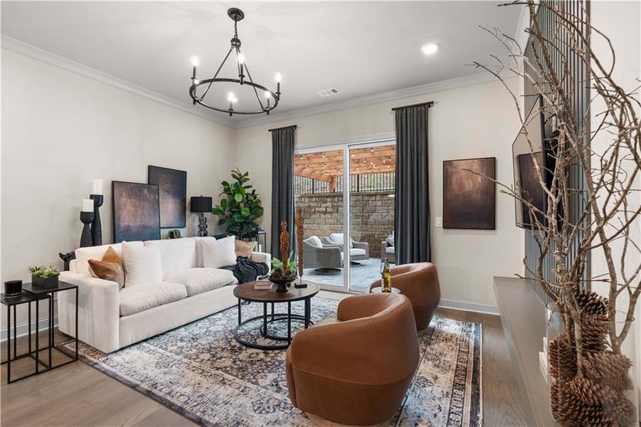 Furnished interior view inside a new home in Palisades, Cumming (Image 20).