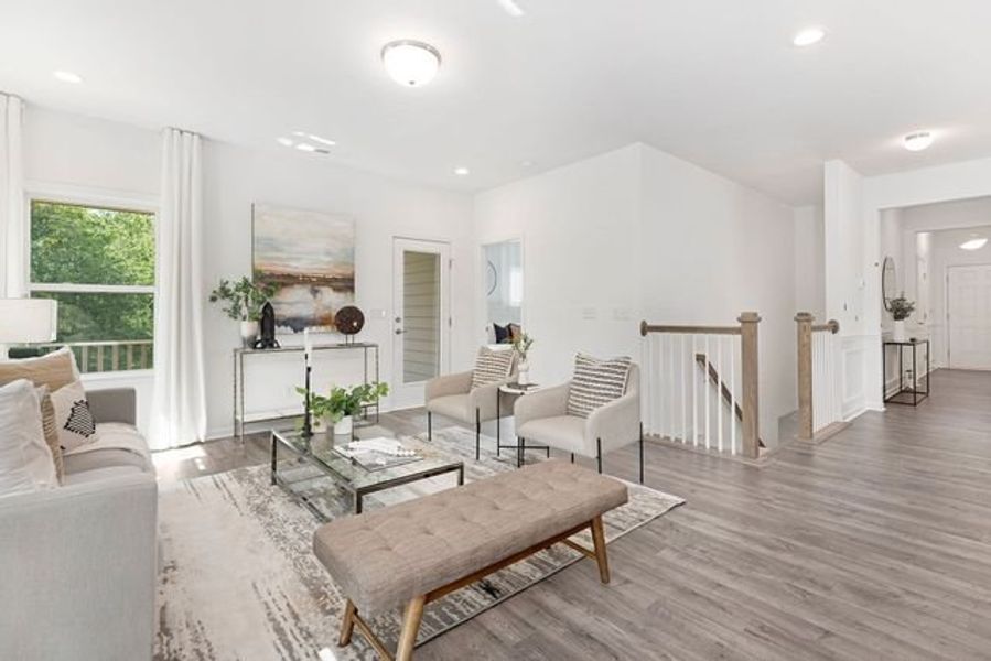 Representative furnished interior of a home built from the Cyprus by True Homes in Mooreland Oaks, Mount Holly (Image 20).