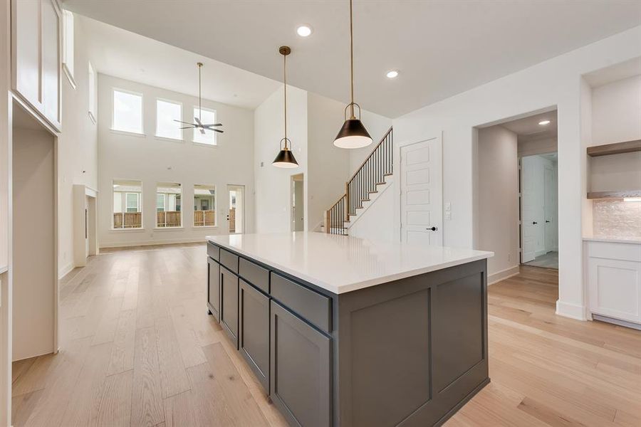 Furnished interior view inside a new home in Estates at Rockhill, Frisco (Image 8).