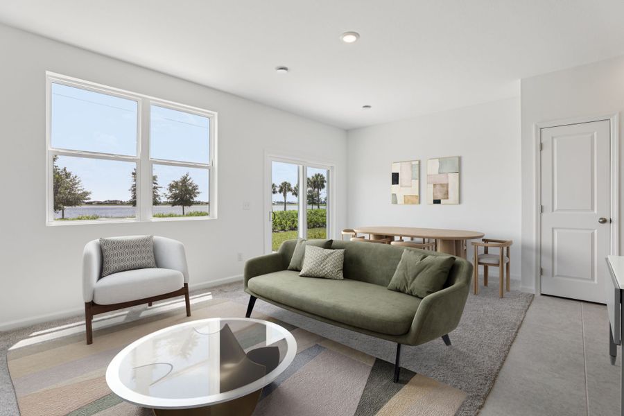 Representative furnished interior of a home built from the Pulsar by Starlight Homes in Aster Towns, Summerville (Image 8).