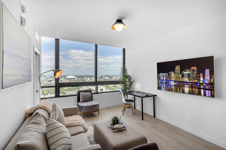Furnished interior view inside a new home in , Miami (Image 34).