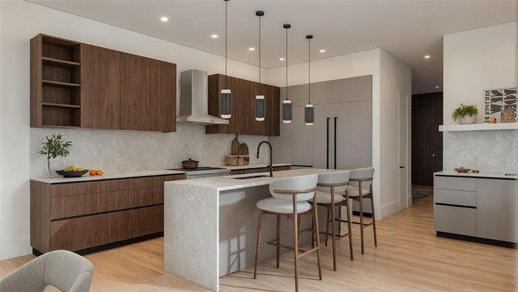 Furnished interior view inside a new home in , Dallas (Image 9).