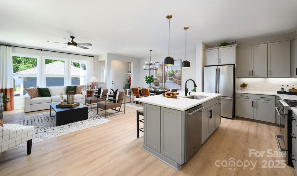 Furnished interior view inside a new home in North Creek Village, Huntersville (Image 7).