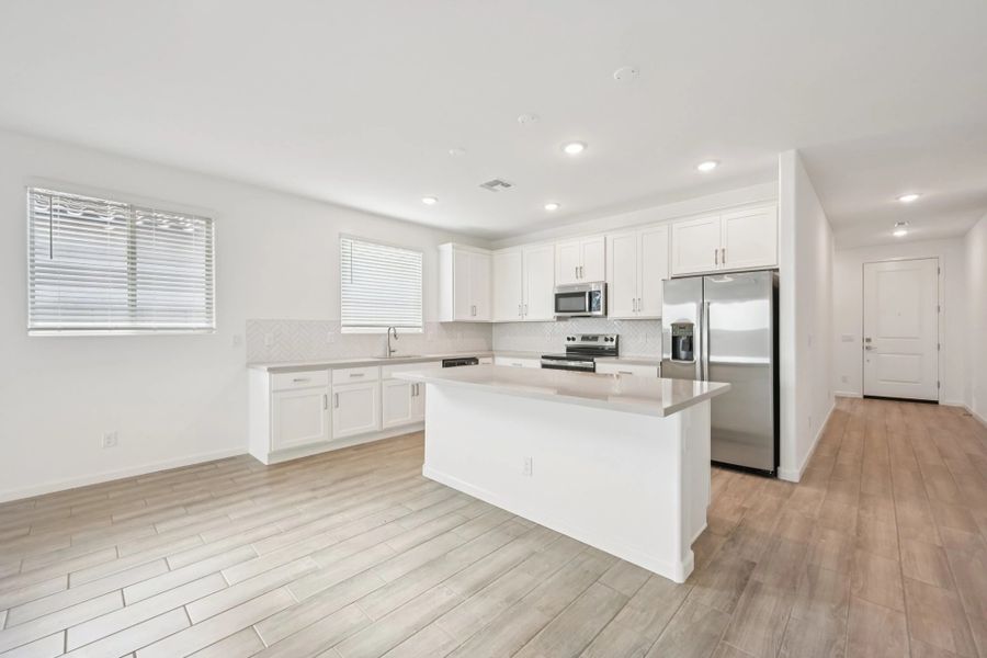 Kitchen featuring the Timeless Collection . Not actual home, finishes may vary by community. Kitchen featuring the Timeless Collection . Not actual home, finishes may vary by community.