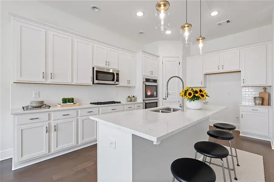 Furnished interior view inside a new home in Traditions of Braselton, Jefferson (Image 4).