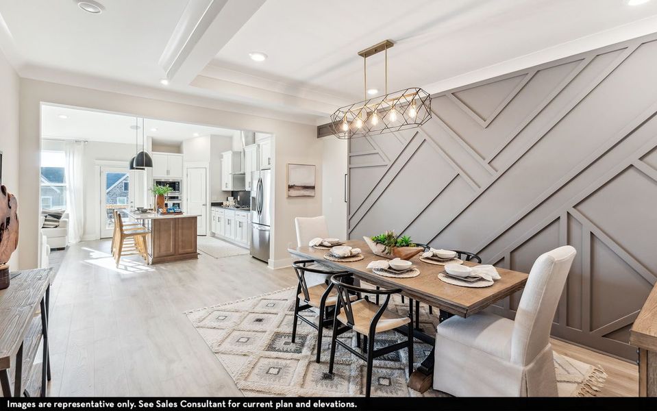 Furnished interior view inside a new home in McCain's Station, Gallatin (Image 6).