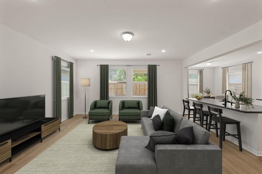 Cozy great room (*Photo not of actual home and used for illustration purposes only.)