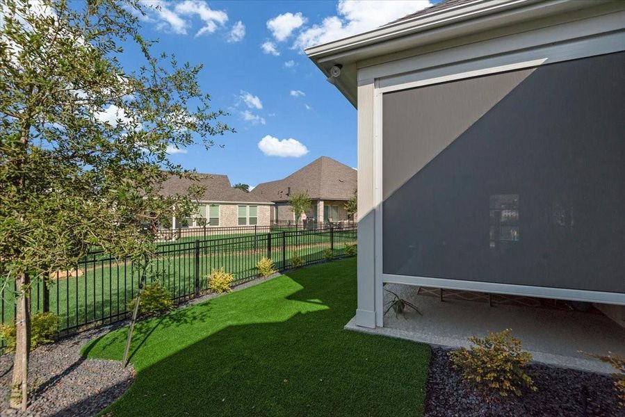 Exterior details and patio area of a home in , Willis (Image 23). Exterior details and patio area of a home in , Willis (Image 23).